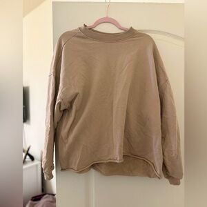 Buddy Love - Light Brown/Tan Distressed Crewneck | $20 | L |